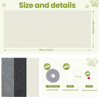 Cat Scratch Couch Furniture Protector, 78.7" x 15.8" Cat Scratcher Pad Deterrent from Cats Claws Scratching, DIY Sisal Carpet Cat Proof Couch Cover Replacement for Indoor Sofa, Wall, Door, Beige