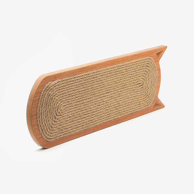 Premium Sisal Rope 22 Inch Cat Scratching Board, Cat Scratchers for Indoor Cats, Protecting Furniture Cat Scratching Pad, Cat Scratching Post with Natural Rope On Soft Wood, Wall Mount Cat Scratcher
