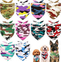 10PCS Dog Bandanas Camouflage Camo Military for Medium Breed Dog Pink Purple Yellow Blue Kerchief Triangle Bibs Head Scarves for Boys and Girls Grooming Costume