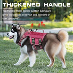 Dog Harness for Large Dogs Heavy Duty, No Pull Tactical Dog Harness with Molle System, Easy On and Off Service Dog Vest, Breathable Padded, Adjustable Reflective Pet Vest for Walking Hiking Training