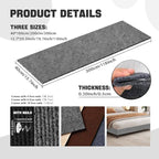 118"x15.8" Cat Scratch Couch Furniture Protector, Adhesive Cat Scratch Pad Deterrent for Furniture, DIY Climbing Anti Cat Scratcher Couch Protector from Cat Claws Scratching for Indoor (LightGrey)