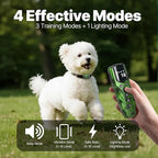 Ultra Small Shock Collar for Small Dogs, Dog Training Collar with Remote for Small Dogs 5-15lbs & Medium Large Dogs, Rechargeable, 2000ft Range, Collar with Beep, Vibration, Safe Shock,Green