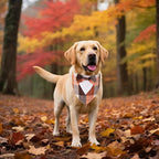 ADOGGYGO Fall Dog Tuxedo Bandana, Orange Plaid Pet Fall Collar with Bowtie, Adjustable Halloween Thanksgiving Costume for Large Dogs (L)