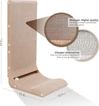 Paws NEST Cat Scratcher, 27.5 Inch L Shaped Cat Scratcher, Eco-Friendly for Indoor Cats, Includes Ball Toy & Premium Catnip, Non-Toxic, Easy Assembly