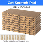 Mini Cat Scratching Board Small Cat Scratcher Cardboard Cat Scratch pad Cat Scratchers for Indoor Cats Cat Cardboard Scratcher Cat Scratching pad (8pcs)