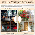 2 Pcs Shopkeepers Bell for Door Opening, Magnetic Wood Doorbell Chime When Door Opens, Magnetic Doorbell for Cafe Glass Doors Store Entrance, Housewarming Gift(Strip,5.91 x 1.38 Inches)