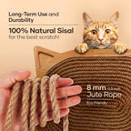 Wall Mounted Cat Scratcher Board - Scratching Post and Pad for Indoor Cats - Wall Furniture and Scratchers