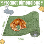 ROYALAY Cat Scratching Post Carpet Covered 78.7”x15.8”,Trimmable Self-Adhesive Mat Cat Scratcher, Furniture Protector Cat Tree Shelves Replacement Parts for Shelf Shelves Steps Couch DIY Protector