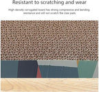 Cat Scratch Board, Bone-Shaped Design cat Scratch pad, Brown Corrugated Cardboard, pet cat Toy, Reversible cat Scratch Toy (1pcs)