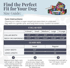Lucky Love Dog - Easy Click Buckle Dog Collar with Leash Set Combo, Durable & Comfortable for Male & Female Dogs, Pet Collar for Small Dogs, Secure Fit - Blackbird Combo, X-Small
