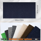 Cat Scratch Furniture Protector - 100" x 17" Trimmable Self-Adhesive Cats Claws Scratch Pads, DIY Cat Climbing Couch Protector for Scratch Post Cat Tree Replacement Indoor (Dark Blue)