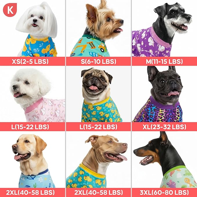 KYEESE Dog Pajamas Soft Dogs Clothes Pet Coat Velvet Dog Pajamas Small Sized Dogs Comfy Doggie Jammies Onesie Stretchy Doggie Pjs Pet Costume with Pink Unicorn Pattern, Small
