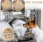 Slow Feeder Dog Bowls for Healthy Eating, Non-Slip and Anti-Choking Design, Reduces Bloating & Overeating for Medium Dogs and Cats, Easy to Clean