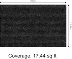 ICOOP Furniture Protectors from Cats Scratching Self Adhesive Black Cat Scratching Mat 15.8"×160" DIY Cat Couch Protector Sofa Protector for Cats Scratch Posts Couch Protection Replacement Carpet Rug