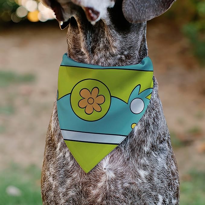 Scooby Doo Pet Bandana Scooby Doo The Mystery Machine Logo Blues Yellow Orange Slip On Collar Bandana Only
