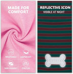 KYEESE 2Pack Dog Shirt, Soft Striped Dogs T Shirts, Lightweight Pet Tank Top, Sleeveless Dog Shirt for Small Dogs, Stretchy Comfortable Pet Vest, Pink, Large