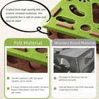 Cat Scratch Puzzle Enrichment Box, Cat Nail File Enrichment Box, Interactive Cats Toy Puzzle Toys for Indoor Cats Scratching and Hunting Mental Felt Maze Boxes, Pet Games Self Play Fun Exercise