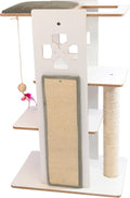 Majestic Pet Luxe Modern Cat Tree Condo Furniture Products - 36 in. x 23 in. x 16.5 in. (Gray)