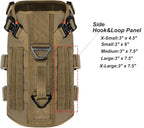 ICEFANG GN3 Tactical Dog Harness with 6X Buckle,Dog Molle Vest with Handle,3/4 Body Coverage,Hook and Loop Panel for ID Patch,No Pulling Front Clip (XL (32"-40" Girth), Coyote Brown)