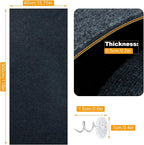 Large Cat Scratching Mat, 118"x15.8" Self-Adhesive Cat Scratch Furniture Protector, Trimmable DIY Cat Wall Climbing Carpet, Cat Couch Protector, Cat Scratching Pad Replacement (Dark Gray, 30 Nails)