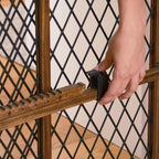 Position & Lock Adjustable Wood Baby Gate (Farmhouse Collection)