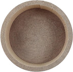 FluffyDream Cat Scratcher Post & Board, Round Cat Scratching Lounge Bed, Durable Pad Prevents Furniture Damage, 17.32'' x 17.32''x 6.11''