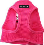 Puppia Neon Soft Vest Harness Step-in No Choke No Pull Walking Training for Small and Medium Dog, Pink, Large