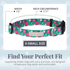 Lucky Love Dog - Adjustable Dog Collar with Easy Click Buckle for Small Dogs, Durable, & Comfortable for Male & Female Dogs, Pet Collar for Puppies & Adult Ones - Penny, XS