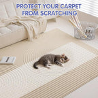 Eunice Carpet Protector for Pets, 15 in x 3.3 Ft Cat Carpet Protector for Doorway, Anti-Slip Cat Scratch Mat, Easy to Cut Plastic Stopper