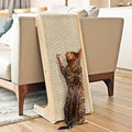 PETKARAY Cat Scratcher, Sisal Scratching Ramp, L Shape Cat Scratch Pad for Indoor Cats, Wall Furniture Protector Large Size