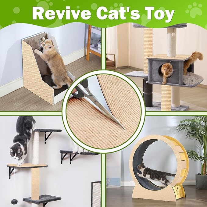 Bed Cat Scratcher Pad,47.2"x15.8"Cat Scratching Mat,Self-Adhesive Trimmable Anti Scratch Bed Couch Wall Corner Furniture Protector from Cat Claws,Easy Use for Cat Carpet/Door/Post