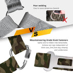 Removable Dog Seat Belt Harness for Car, 3 in 1 Pet Dog Car Seatbelt Leash, Retractable Restraint Secures to Vehicle Headrest & Adjustable Reflective Bungee Dog Seatbelt Tether, Camouflage