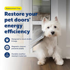 PetSafe Original Replacement Flap - Doggie Door Vinyl Replacement Flap for Sliding Glass Pet Door - Durable & Made with Non-Toxic Materials - 8 7/8" H x 5 1/8" W - Large
