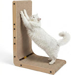 L Shaped Cat Scratcher for Indoor Cats, Cat Scratching, Cat Scratch Pad, 26.8 Inches Tall Scratching Post with Sturdy Base, Durable Cat Scratch Pad for Kittens & Adults, Furniture Protector