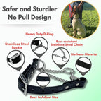 Martingale Collar for Dogs, Biothane, Stainless Steel Hardware, No Pull, Made in The USA, Professional Grade,XXS, Black