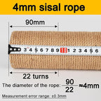 7.4cm 2.91in Diameter Cat Tree Scratching Post Replacement Jute Pole Parts for Cat Tower (15.75in/40cm, M10*2poles)