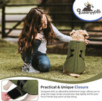 Queenmore XXS Dog Sweaters, Soft Fleece Vest Pullover Dog Jacket with Leash Hole, Warm Winter Dogs Clothes Cold Weather Doggy Dachshund Sweater for Small Dogs Cats Boy or Girl (Army Green, XXS)