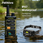 Dog Training Collar with Remote 4 Training Modes Beep, Vibration, Shock, Light 100 Levels, Fast 150ms Response, IPX7 Waterproof Long Range, LED Safety Light, Rechargeable for All Dog Sizes