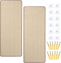 Natural Sisal Cat Scratching Mats 2 Packs,Cat Scratch Furniture Protector,Wall Mounted Wall Climbing Carpet, Horizontal Cat Scratcher Rugs Carpets Mats for Wall Couch Protection, 39.3" Lx15.7 W