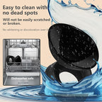 Bulldog Bowl Anti-Slip Dog Cat Dish Detachable Ceramic Dog Bowl Pet Sterile Tilted Pet Feeder Slope Base (Black Ceramic, 2 Cup)