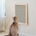 PETKARAY Sisal Corner Cat Scratcher, 22" Large Cat Wall Scratcher, Scratching Post for Indoor Cats, Wall Mounted Sisal Scratch Pad with Toy Ball