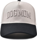 Dog Mom Hat- 3D Embroidered Puppy Mama Hat Adjustable Cotton Baseball Caps for Dog Lovers