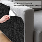 ICOOP Couch Protector from Cat Claws 15.8"×47.2" Anti Scratch Furniture Protector Black Cat Scratch Mat Self-Adhesive Trimmable Scratch Pad for Cats DIY Sofa Corner Wall Scratchers for Indoor Cats