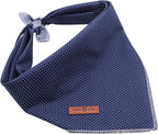 Lionet Paws Dog Bandana for Small Medium Large Dogs, Cat Kerchief Blue DOIT, Triangle Bibs Scarf for Girl or Boy