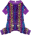 KYEESE Dog Pajamas Soft Dogs Clothes Pet Coat Velvet Dog Pajamas Small Sized Dogs Comfy Doggie Jammies Onesie Stretchy Doggie Pjs Pet Costume with Leopard Pattern, Small