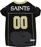 Pets First NFL New Orleans Saints Dog Jersey, Size Small, Football Shirt Costume for Pet, Dog Sports T-Shirt, NFL Team Clothing for Cats, Licensed Pet Apparel Available in 7 Sizes and 32 Teams
