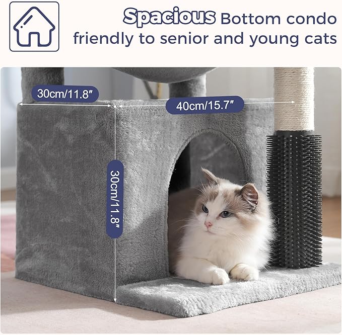 Small Cat Tree with Large Cat Post with Lage Perch and Thick Post