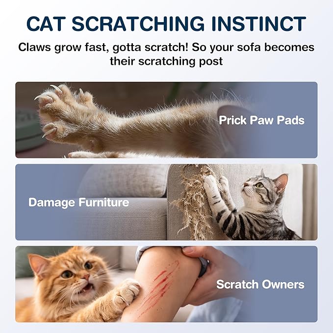 157.5" x 15.8" Cat Scratch Furniture Protector, Self-Adhesive Couch Protector from Cat Claws, Cats Scratching Mat for Couch, Sofa, Wall & Door, DIY Cat Scratch Pads Replacement, 2 Pack (Brown)