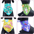 10PCS Easter Dog Bandanas for Large XL XXL Breed Dogs Triangle Bibs Scarves Boys and Girls Grooming Accessories