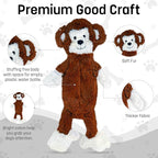 FGA MARKETPLACE Monkey-Grey Rabbit Flat NO Stuffing NO Squeak Plush Dog Toy, Funny Style Will Entertain Your Pet for Hours, Recommended for Small and Medium Dog 21 INCH Long